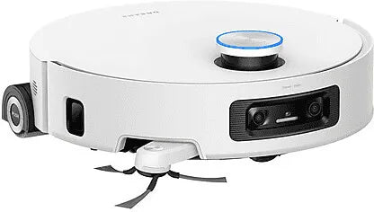 Robotic vacuum cleaner on a white background